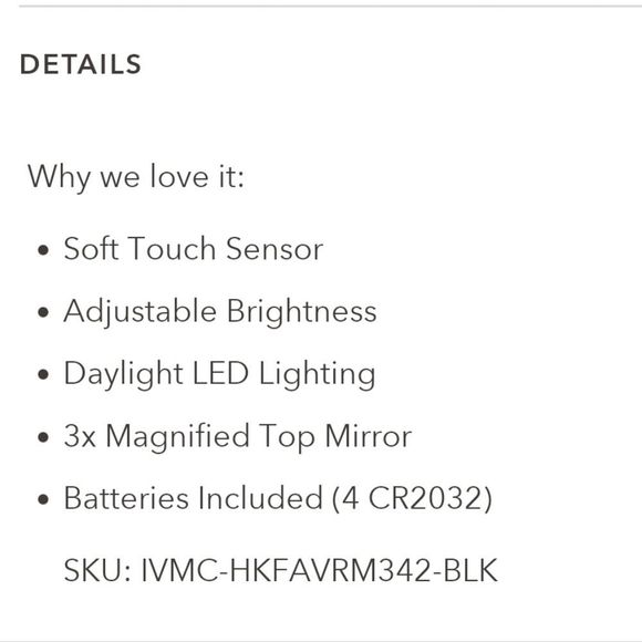 Impressions X Hello Kitty The Favorites LED Compact Mirror - Picture 3 of 8